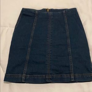 Free people size 0 Jean miniskirt